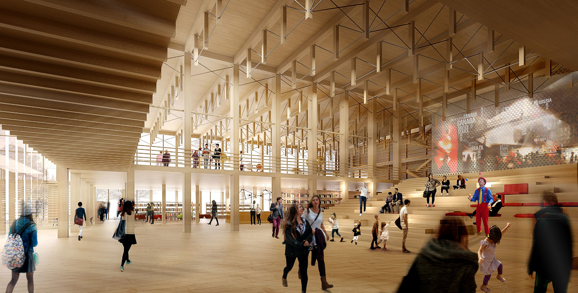 Sida vid sida. Vinnande förslag i tävlingen om Skellefteå kulturhus. Arkitekt: White