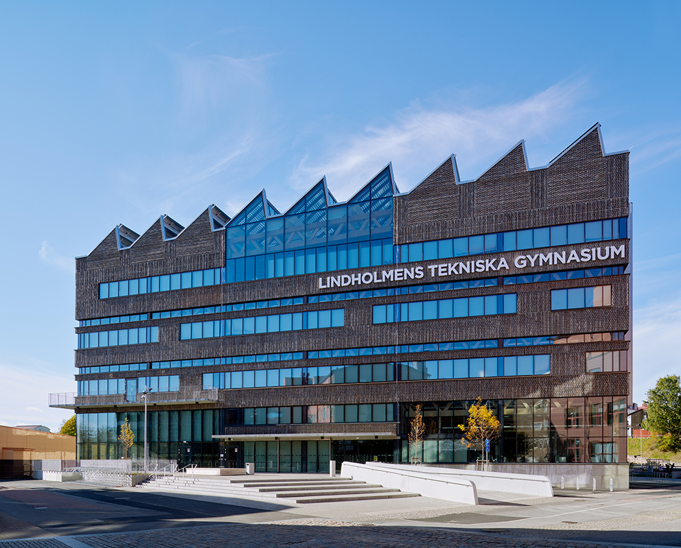 Lindholmens tekniska gymnasium i Göteborg. KUB arkitekter. Foto: Bert Leandersson.