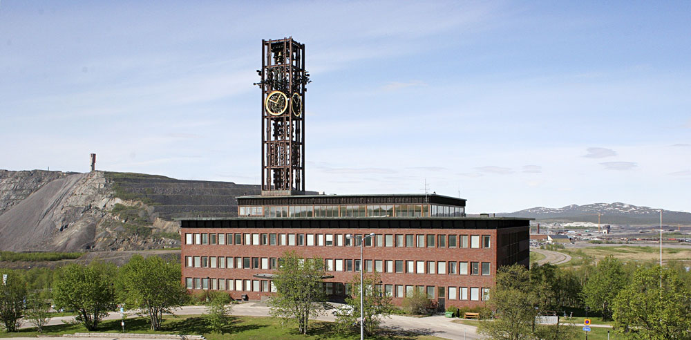 Kiruna stadshus, vinnare av Kasper Salin-priset 1964. Foto: Stig Nyström, Kiruna kommun.